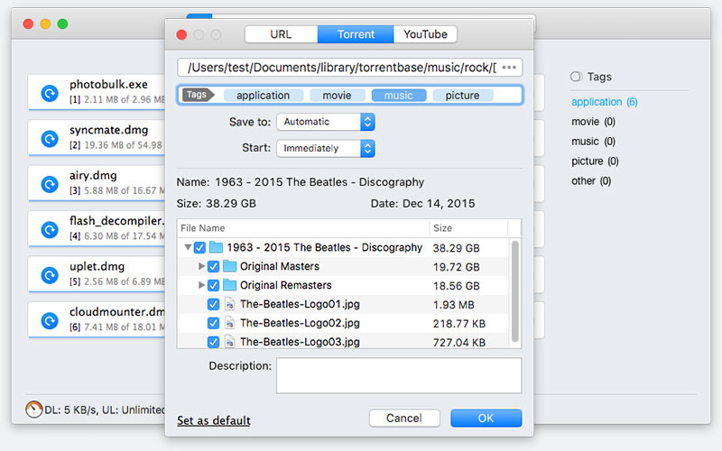 Torrent software, free download For Mac